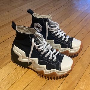 Converse Run Star Motion Hi - Canvas Black Platforms